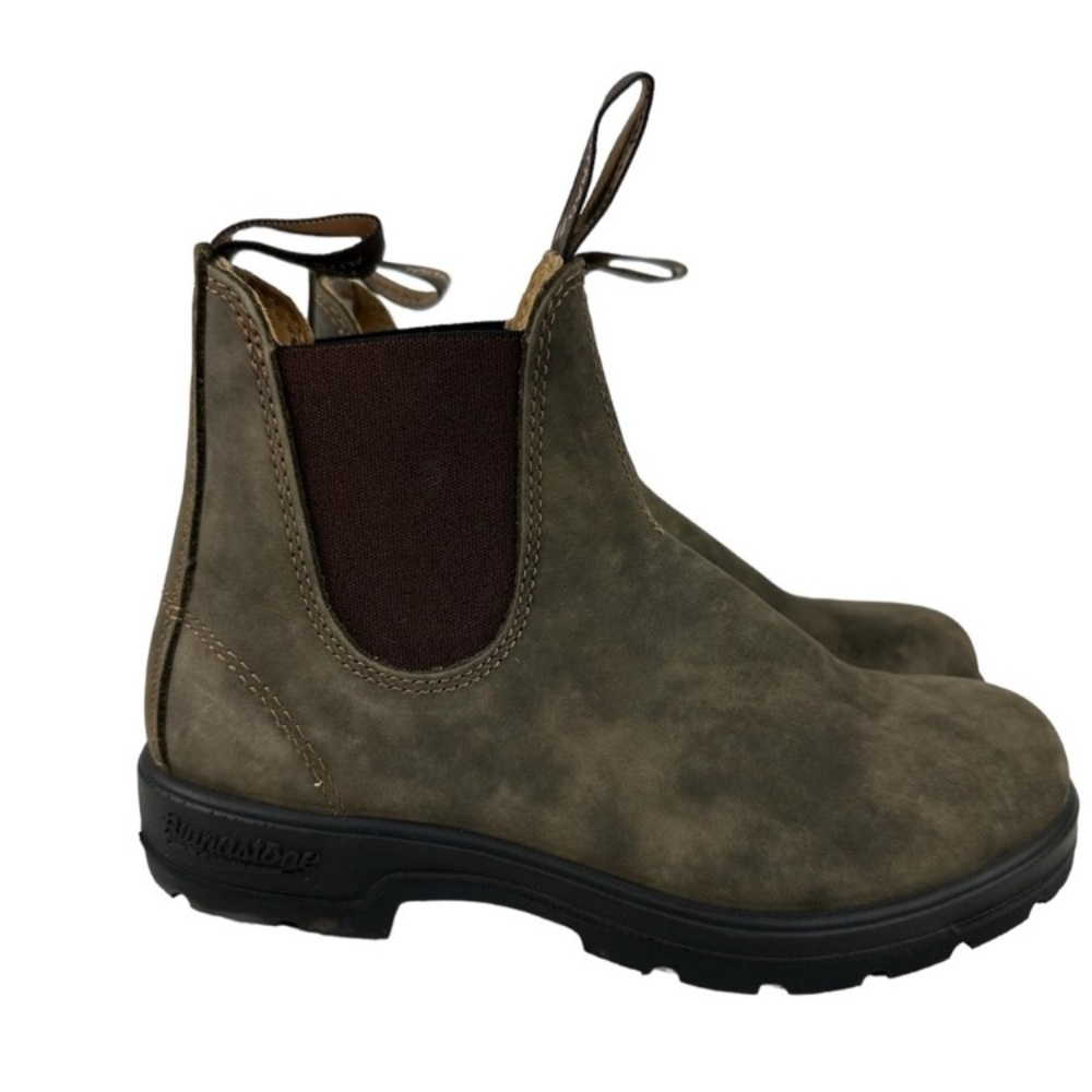 Blundstone 585 LIKE NEW Classic Leather Chelsea Boots Rustic Brown Sz 6.5